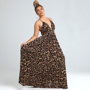 Leopard print Maxi dress - Size Small (4)